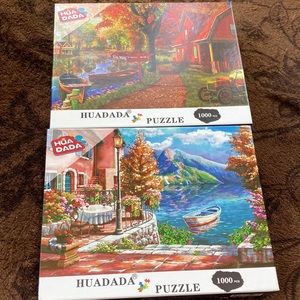 Huadada 1000 piece Puzzles - bundle of 2